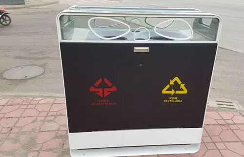成都高大上果皮箱：有WiFi，靠太陽能工作